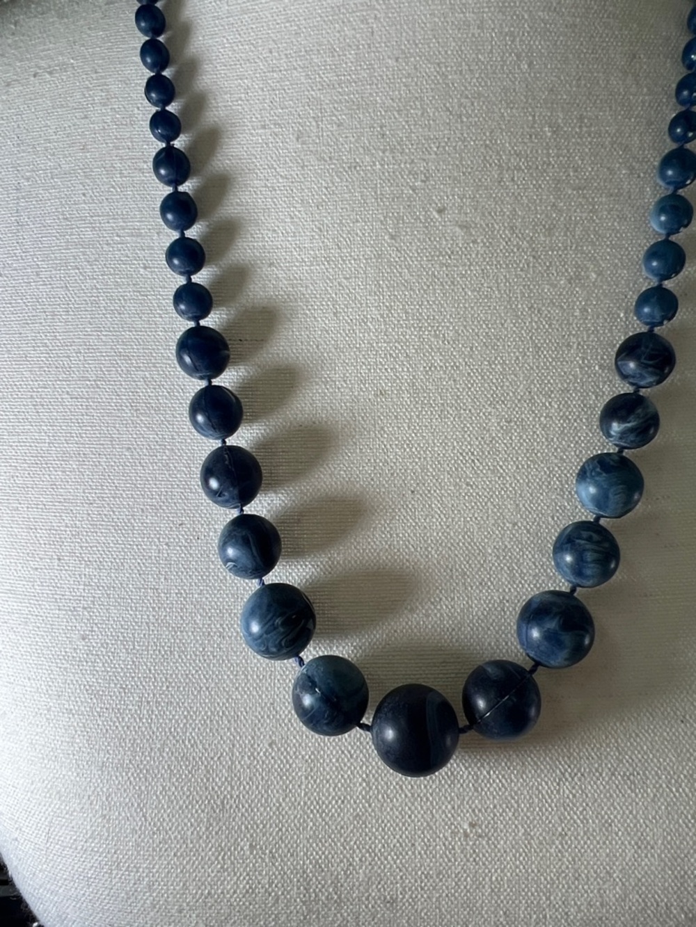Classic Navy Bead Necklace - Women Jewelry